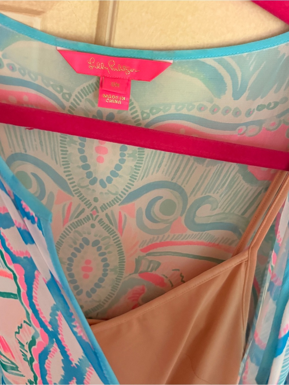 EUC Lilly Pulitzer Kassandra Maxi Caftan in Hot Tamale - Picture 4 of 9